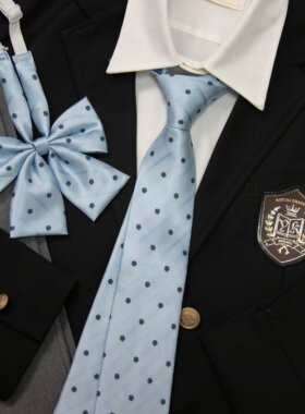 【潘特维拉】清冬 领带领结JK/DK原创日系学院风校供蓝色配饰小物