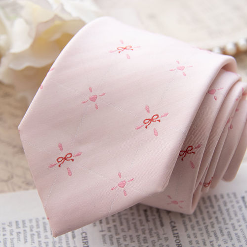 【潘特维拉】甜心桃桃JK领带领结女粉色学院风学生制服校供感配饰