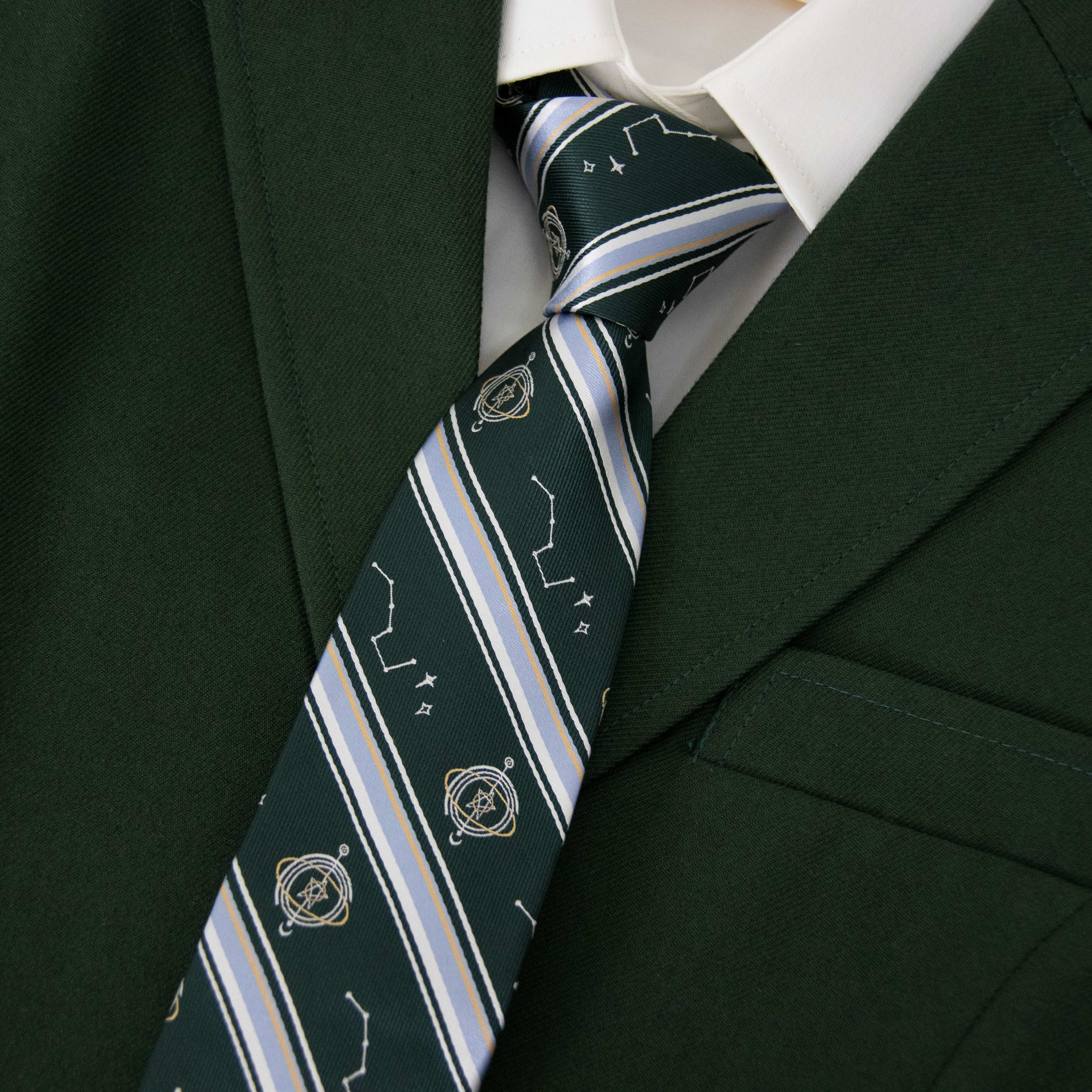 【潘特维拉】星象仪dk/jk领带日系原创学院风绿色制服衬衫配件