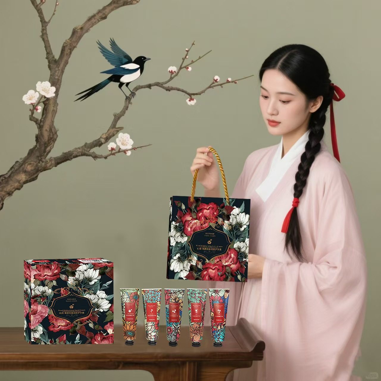 香氛润肤护手霜套盒补水保湿温和清新娇嫩双手日常手部护理礼盒装