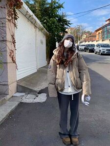 冲锋飞行羽绒服女2023冬季新款工装夹克白鸭绒棒球外套女韩版宽松