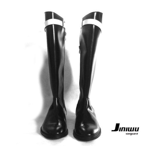 jiniwu强大气场牛皮超长筒骑马靴