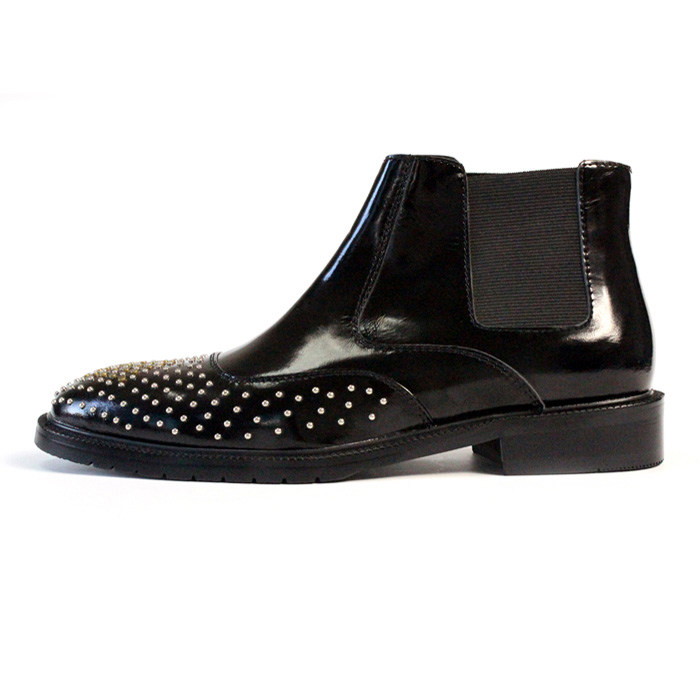 JINIWU2025经典短靴潮手工铆钉大气高端男士休闲切尔西靴,流行男鞋,时装靴,淘宝优惠券,粉丝福利购,淘宝优惠卷