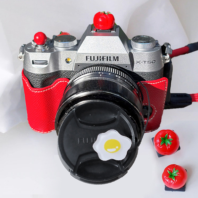 番茄炒蛋热靴盖适用EVO富士xt5xt30XS20XS10xm5索尼zve10a7c2 Z50