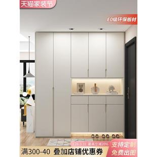 【香港包郵包安装】新款奶油风鞋柜入户门玄关柜子家用隔断门厅柜