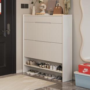 【香港包邮】实木超薄翻斗鞋柜宽25CM家用门口入户玄关柜客厅阳台