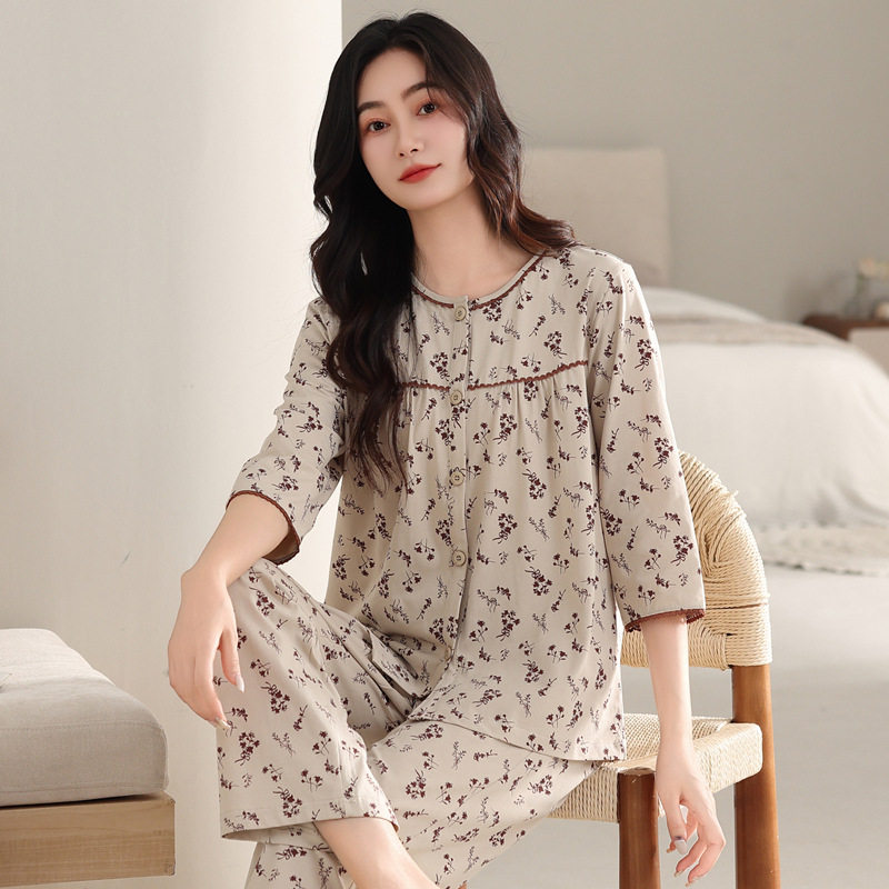 睡衣女夏季女款爆款2025新款睡衣/家居服套装
