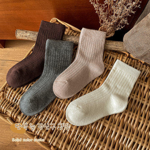 柠檬舒品lemonsox中筒袜 百搭纯色必囤