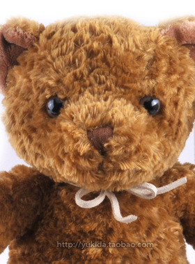 正版美国Cuddle Zone坐姿泰迪熊毛绒布艺类玩具公仔 可爱 棕色