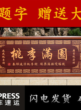 桃李满园送老师的牌匾木匾挂匾送母校高校感谢师的礼物挂画