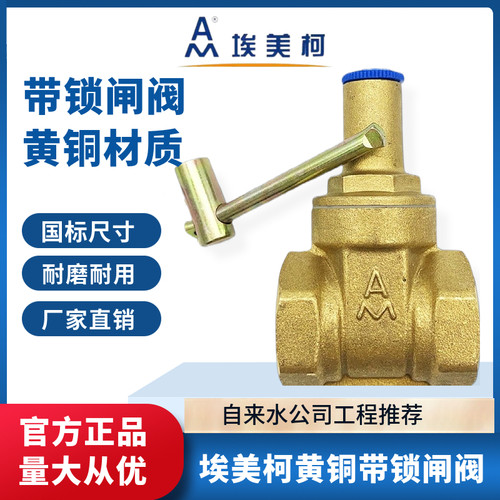 埃美柯166带锁闸阀锁闭阀