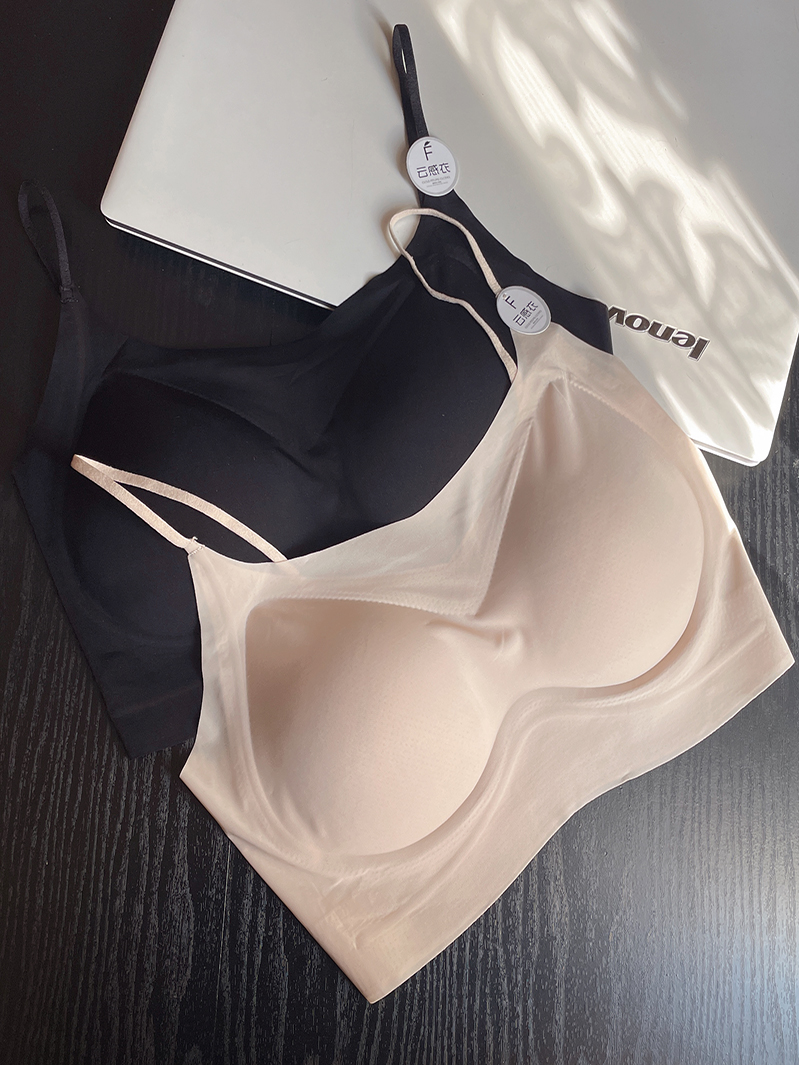 汐黛儿无钢圈大胸显小带胸垫