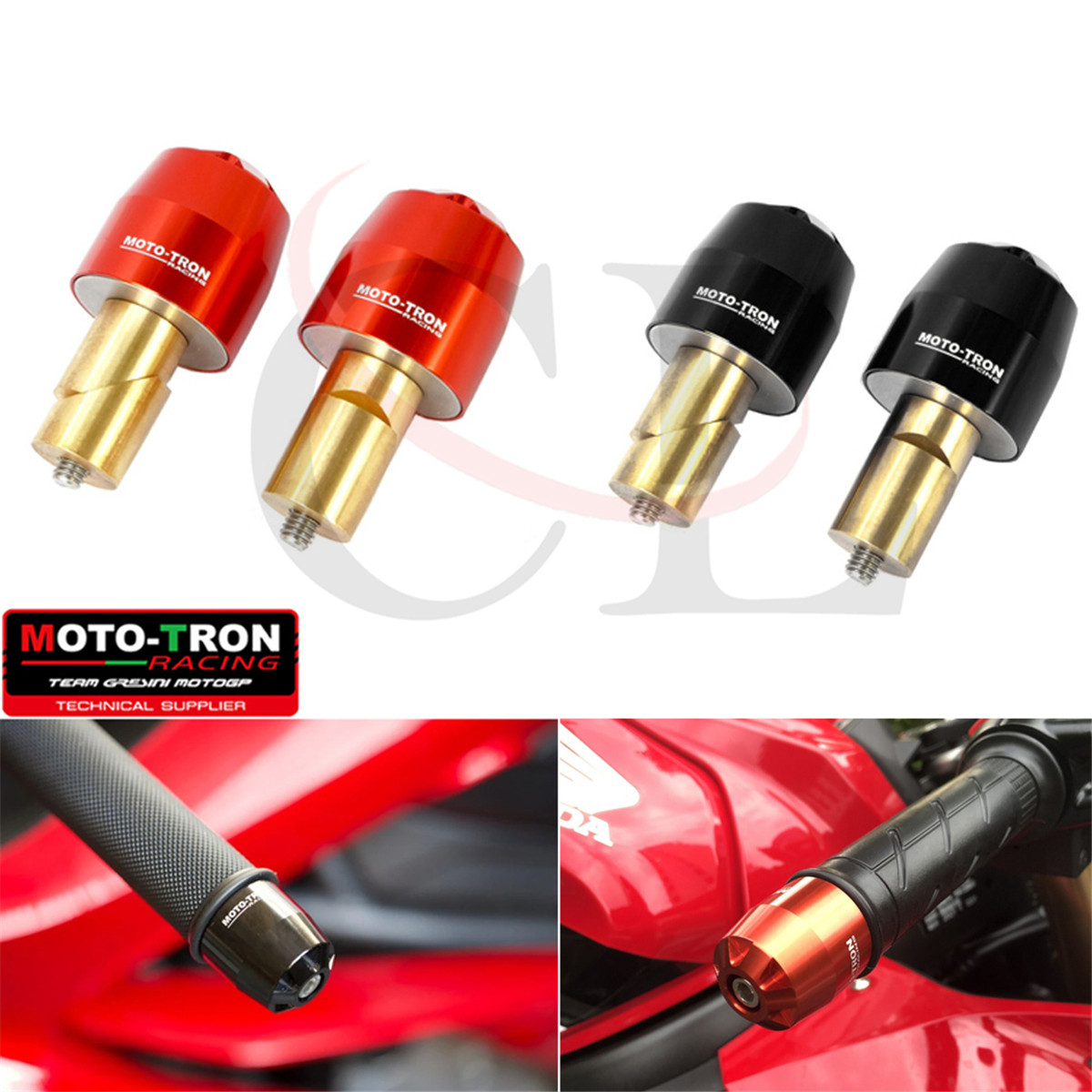 MOTO-TRON适用本田 CBR650R/CB650R/CBR650F/CB650F 加重手把堵头