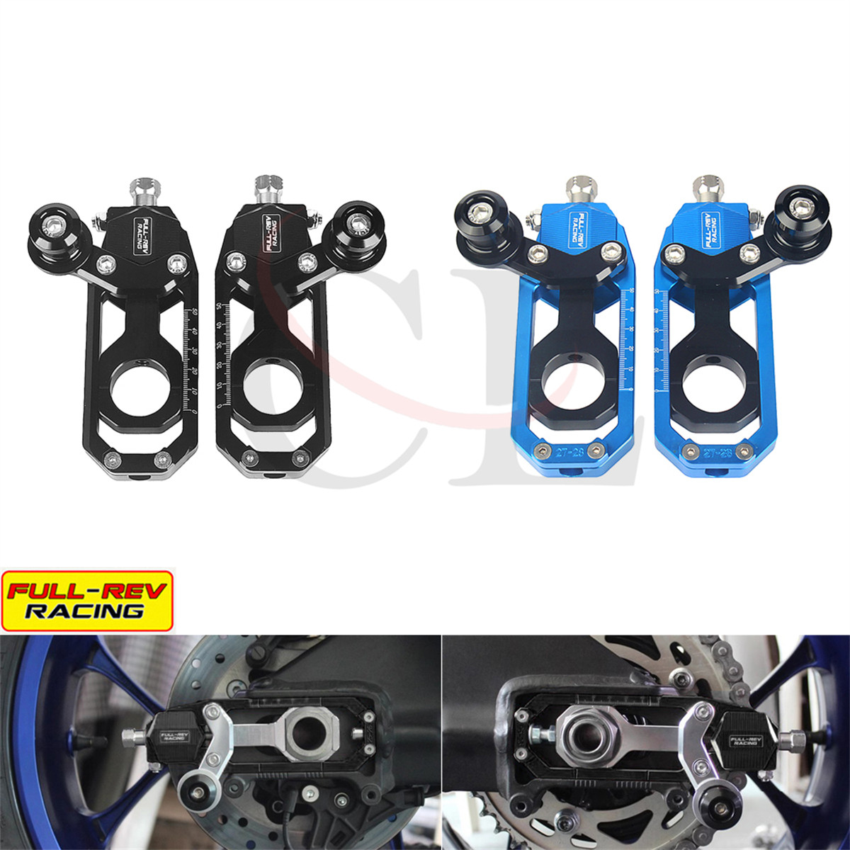 FULL-REV适用于雅马哈 YZF-R1 2004-2005 改装链条调节器带起车钉