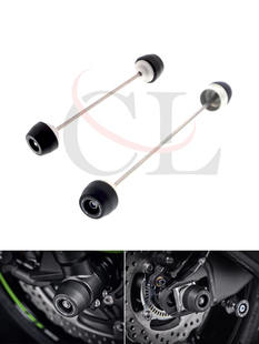 适用于川崎 Kawasaki ZX6R 2019-2023 改装前后轮防摔球 防摔胶