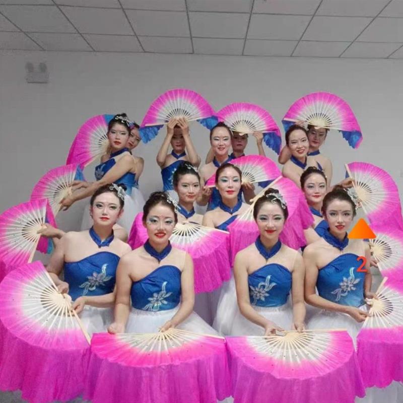 大气扇子舞一条大河舞蹈演出服女成人儿童我的祖国大合唱表演服装