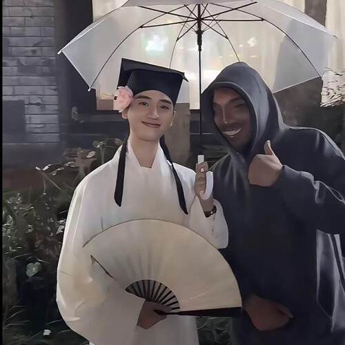 新款古装书生汉服古代唐装男秀才读书郎服饰才子表演服员外服长袍