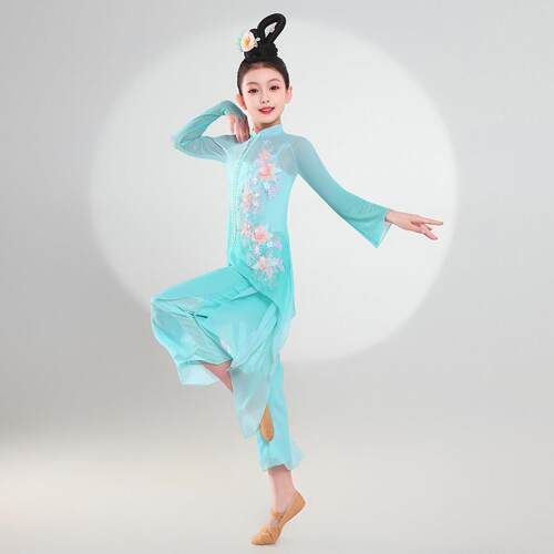 儿童古典舞出考001服诗雨江南艺女剧演目中国伞舞童独舞表演练功