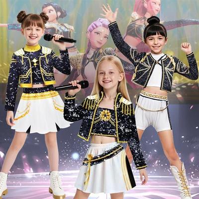 Demon Hunters猎魔女团儿童Golden打歌服cos服鲁米佐依米拉万圣节