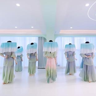 青衫烟雨客斗笠服装薇薇老师同款帽子青山中国风古典舞表演舞蹈服