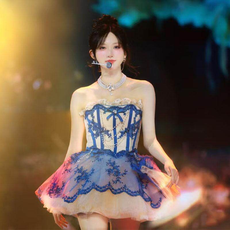 韩国新款KPOP金秋天女团同款演出服酒吧DJ舞蹈芭蕾系列打歌表演服