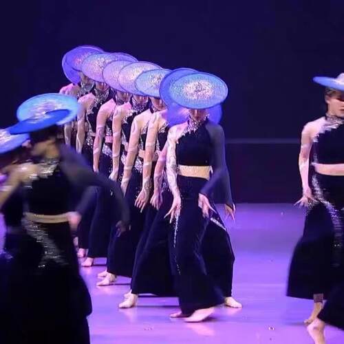 花腰姑娘第十二届中国荷花奖陶醉了傣族服民族舞演出服装舞蹈长裙