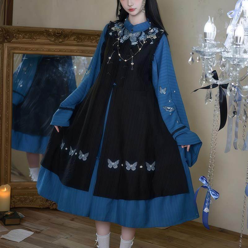 汉服女新中式连衣裙2025新款汉元素少女日常比甲云肩改良国风套装,女装/女士精品,汉服套装,淘宝优惠券,粉丝福利购,淘宝优惠卷