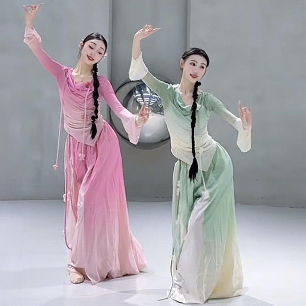 相思舞服装新衣款古典舞纱繁花春颂演出服中VJW国舞青花蹈谣瓷表