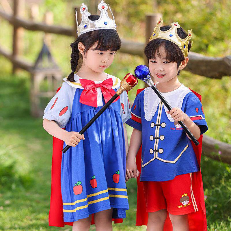 六一儿童演出服男女童白雪公主裙幼儿园王子cos话剧舞蹈表演服装