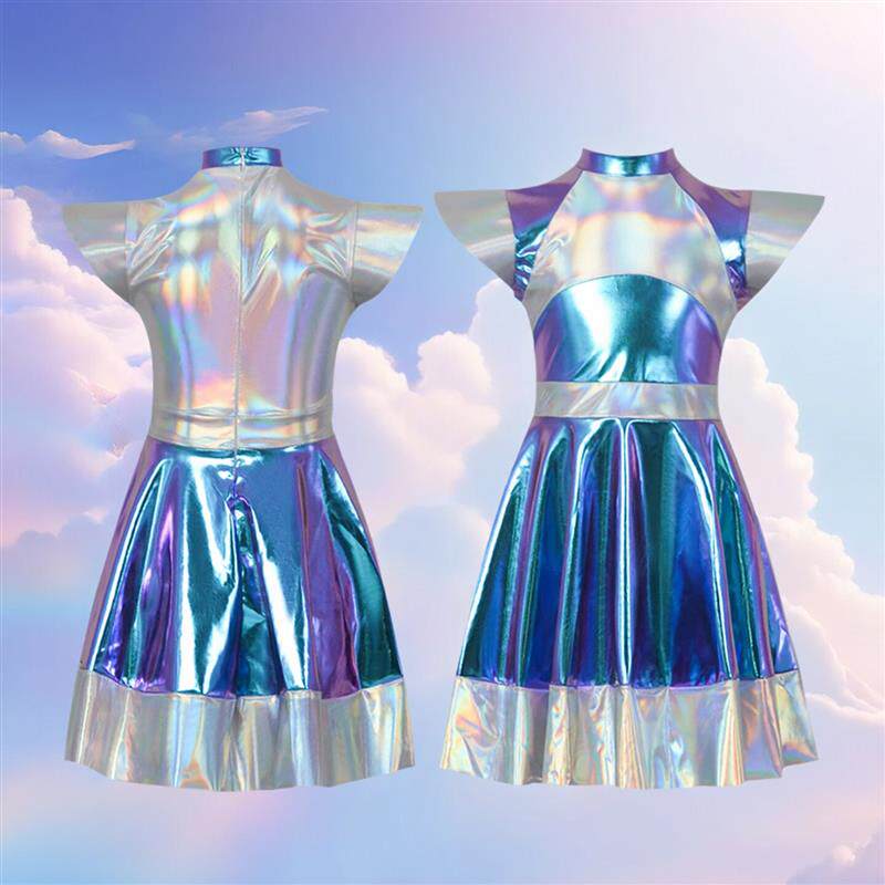未来科技感服装演出服成人儿童赛博AI人工智能机器人cos服万圣节