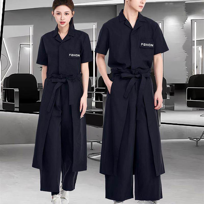 酒吧KTV服务员工作服套装春夏餐饮餐厅夜场前台传送员咨客工衣男