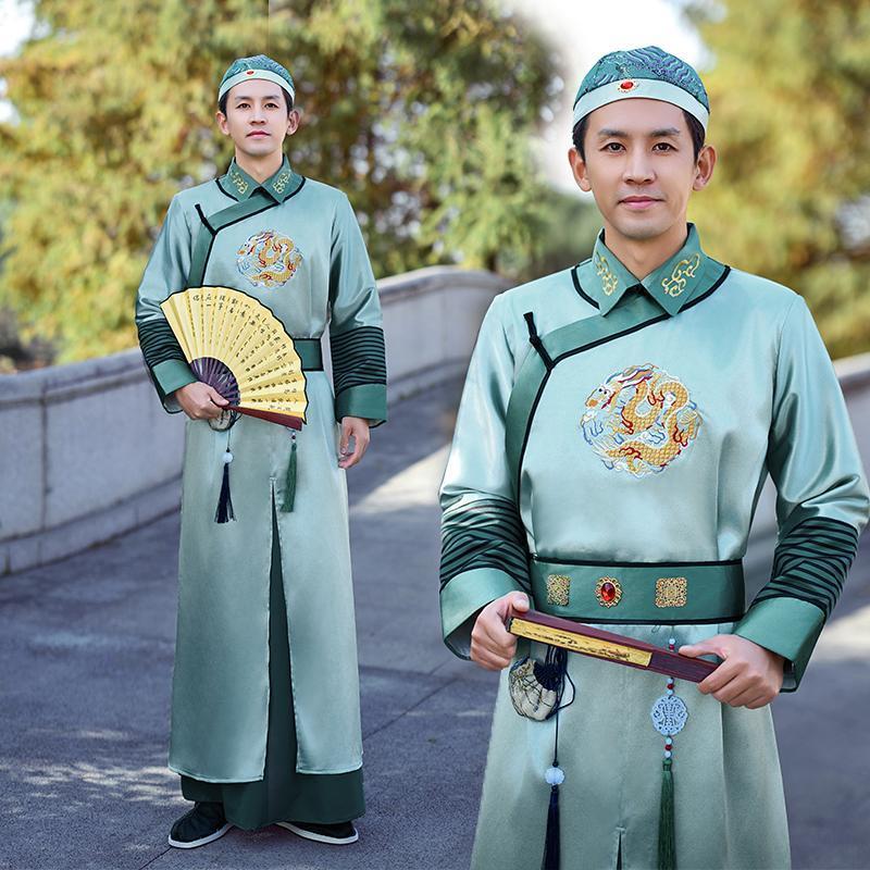 清朝阿哥服贝勒王爷服装龙袍四爷服影视汉服宫廷舞台演出成人古装