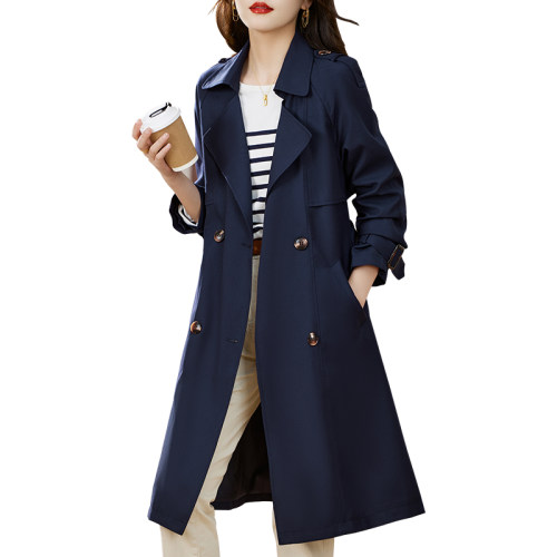 中长款风衣外套女2025春季新款