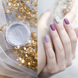 饰 网红爆闪亮片细腻闪粉金色钻石银色七彩秋冬流行美甲装