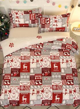 Christmas foreign trade size bedding圣诞节外贸尺寸床品床单