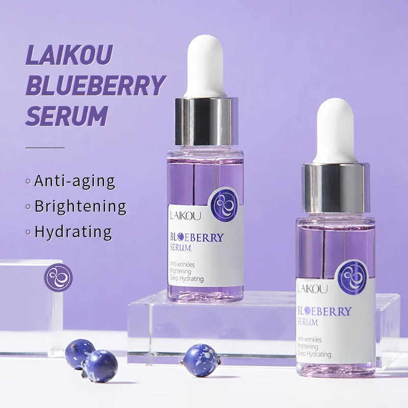 Blueberry Brighting Skin Face Essence Serum Anti Wrinkle liq