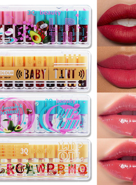 10 lip glaze Glossy Moisturizing Discoloration Lipstick set