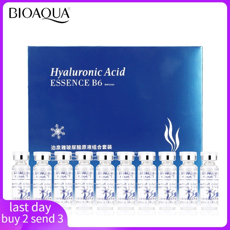 10pcs Serum Moisturizing Hyaluronic Acid Vitamin Face unisex