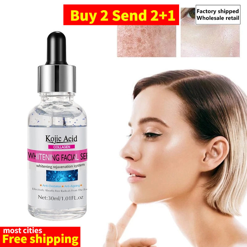 Kojic Acid Collagen Whitening Facial Serum Hydrating Lighten