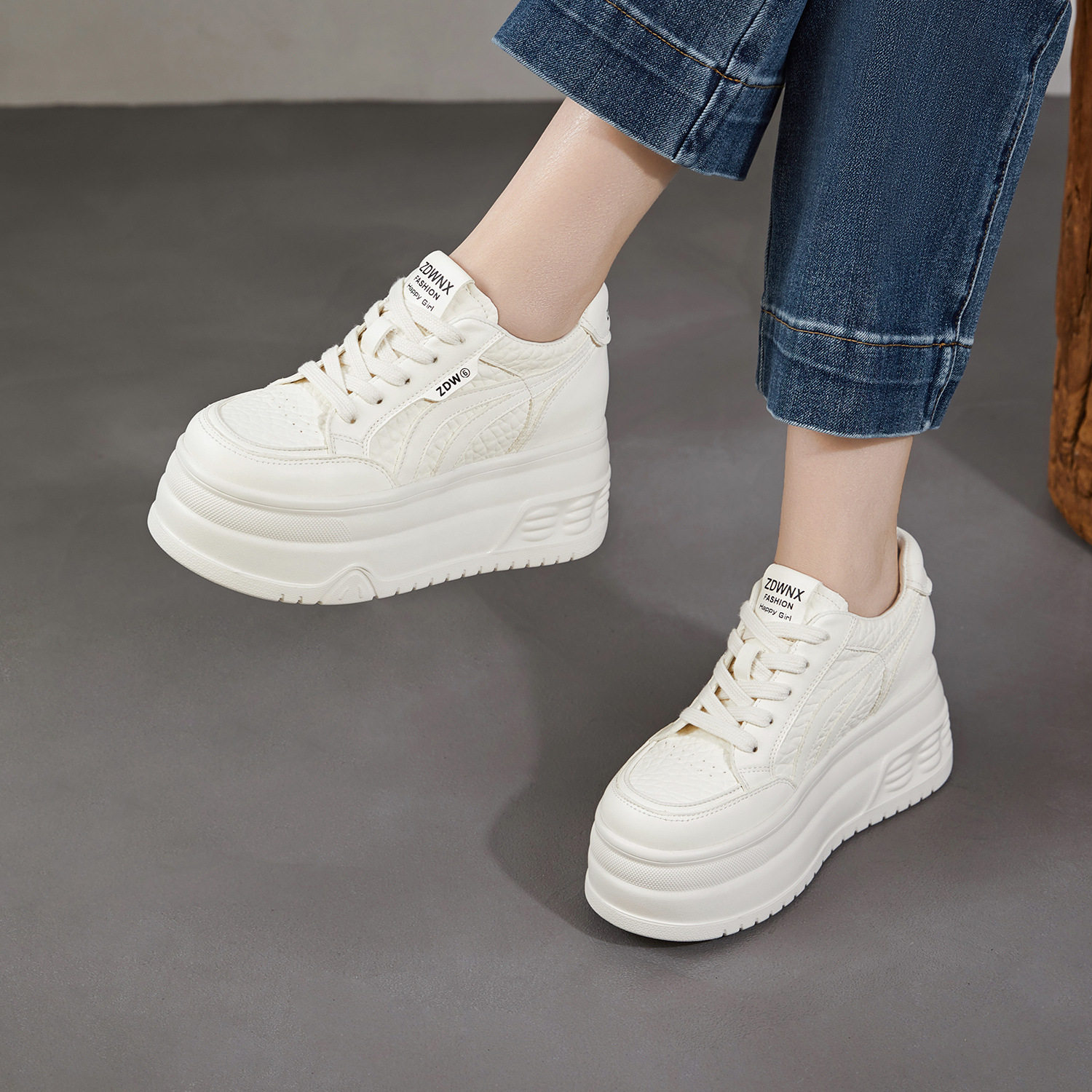 头层牛皮鞋小匠手工真皮百搭韩版10cm小白鞋小个子增高女26春季新,女鞋,时尚休闲鞋,淘宝优惠券,粉丝福利购,淘宝优惠卷