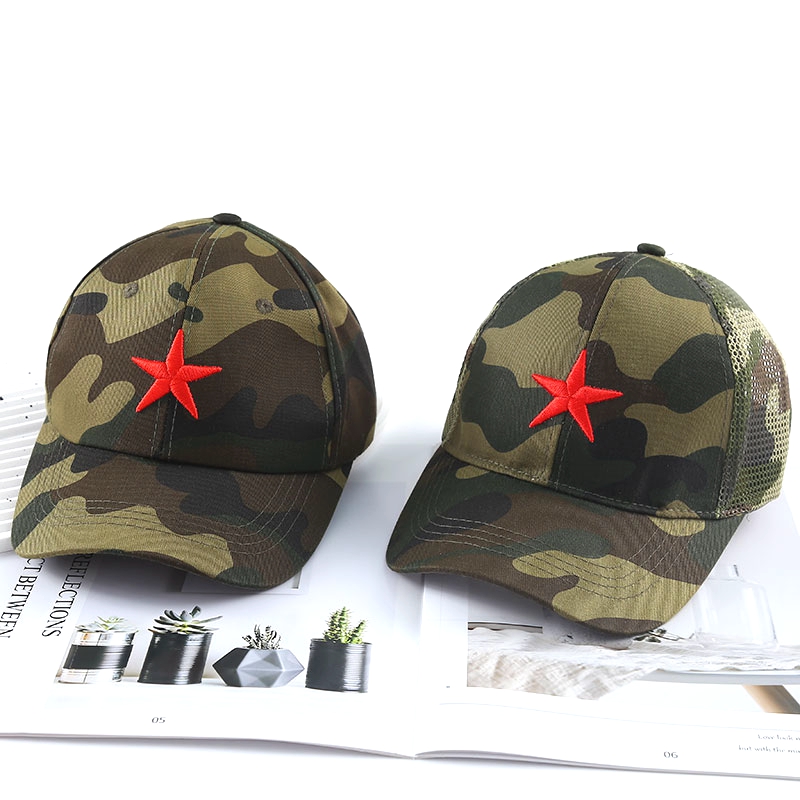 儿童牛仔布鸭舌帽迷彩帽户外
