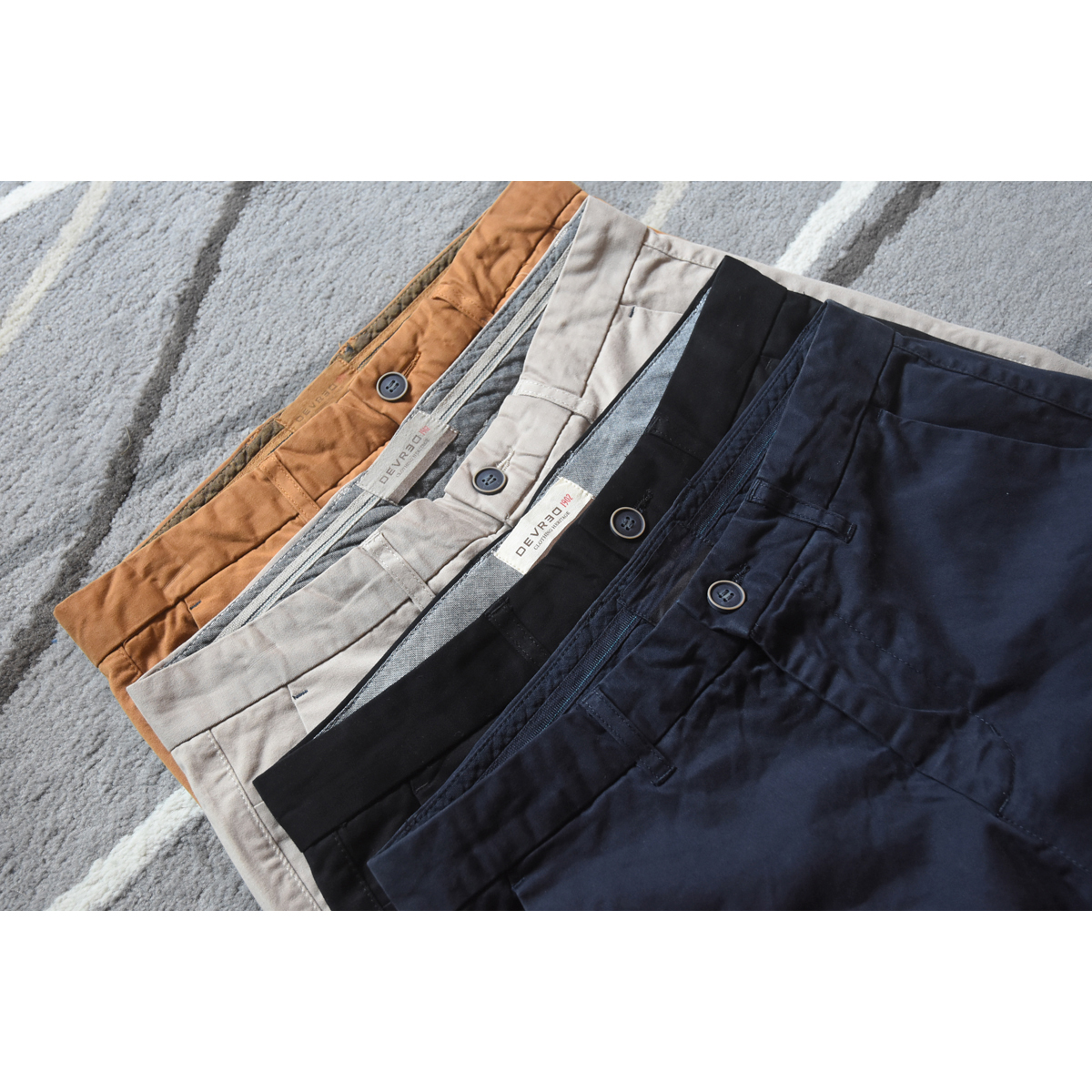 牛货法国洗水磨毛通勤休闲长裤