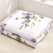 a类儿童单人全棉夏被100%双面纯棉夏凉被夏季 空调被薄被子可机洗