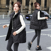 羽绒棉马甲2025年新款 外套 秋冬季 女冬宽松外穿无袖 背心马夹中长款