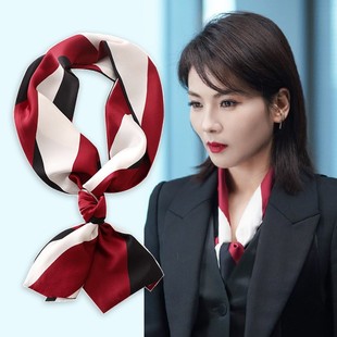 刘涛萧嫣同款女百搭装饰品轻奢高级感丝巾项链围脖毛衣链围巾饰