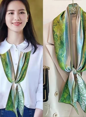 丝巾项链聚酯纤维女士百搭时尚