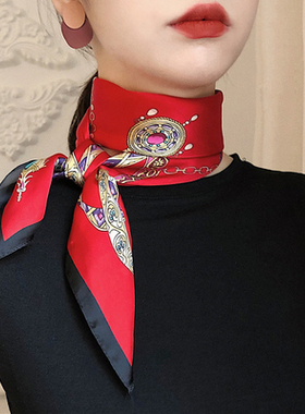 女士春夏挂件职业时尚吊坠围巾