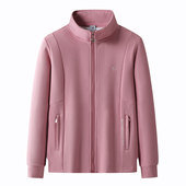 拉链衫 帝客堡正品 女外套立领宽松运动服休闲卫衣粉红显瘦春秋季 潮