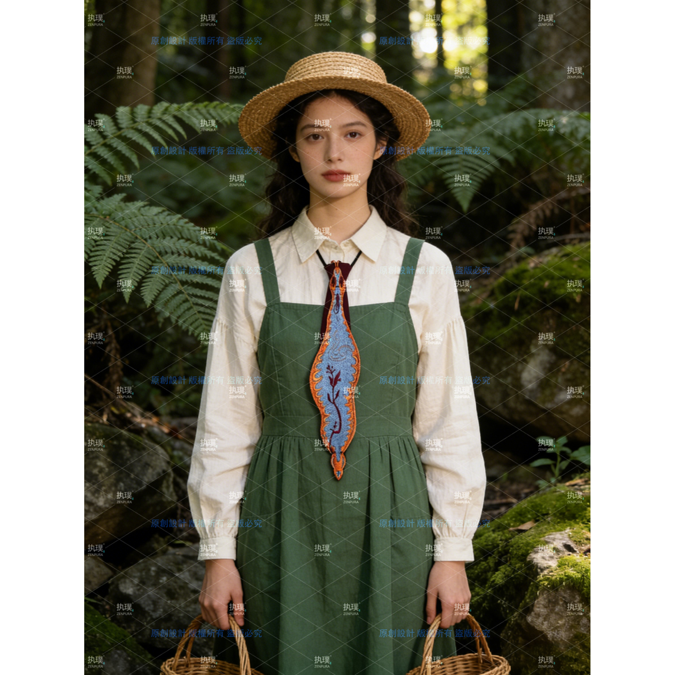 执璞原创重工刺绣复古鼻涕虫女领带免打领带设计小众搭配衬衫配饰,服饰配件/皮带/帽子/围巾,领带,淘宝优惠券,粉丝福利购,淘宝优惠卷