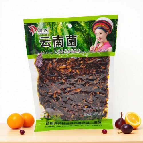 鸿兴松茸菌牛肝菌鸡枞菌大理丽江餐厅景区云南特产金针蘑菇藕片